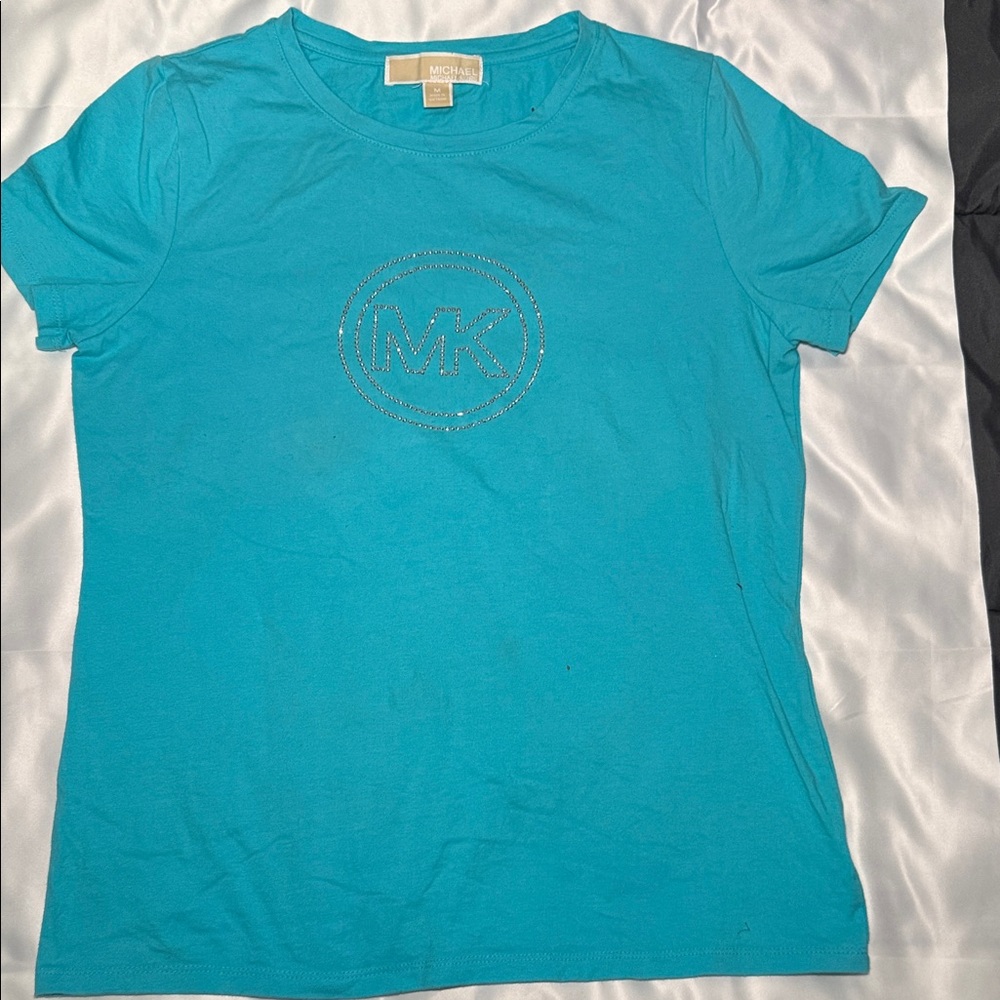 Michael Kors Turquoise Short Sleeve Tee. NWOT